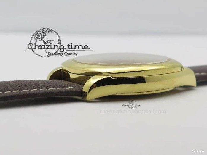 MiroTime 0328 Cellini Date YG White Numeral Dial On Brown Leather Strap A Affordable 3883